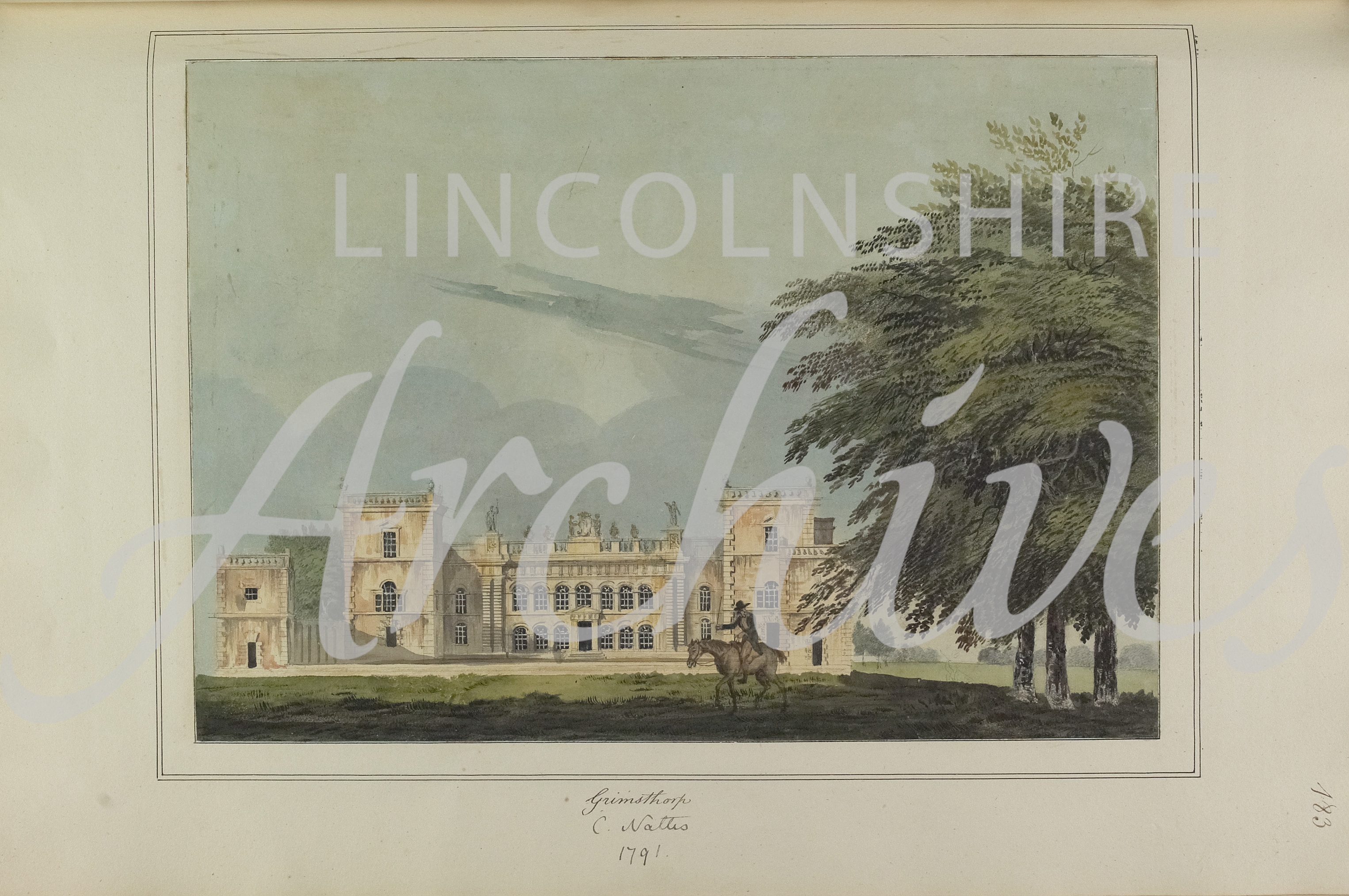 Drawings etc of Lincolnshire Churches, houses etc, mainly by C Nattes
